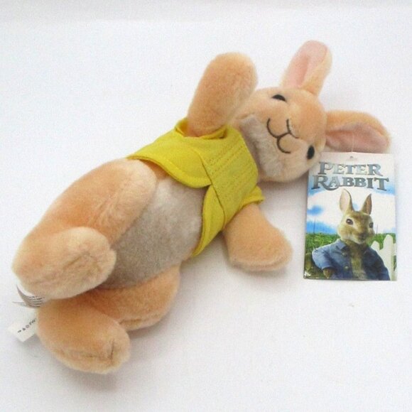 Peter Rabbit Plush Toy With Yellow Vest By Toy Factory - Picture 2 of 5